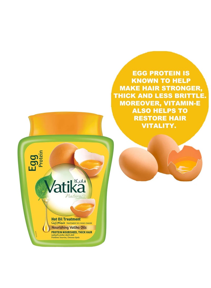 VATIKA Egg Protein Hot Oil Treatment 500g - Image 3