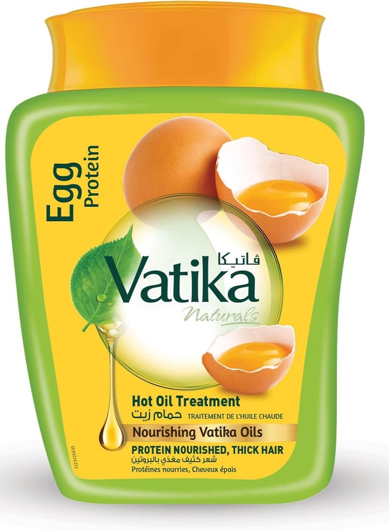 VATIKA Egg Protein Hot Oil Treatment 500g - Image 1