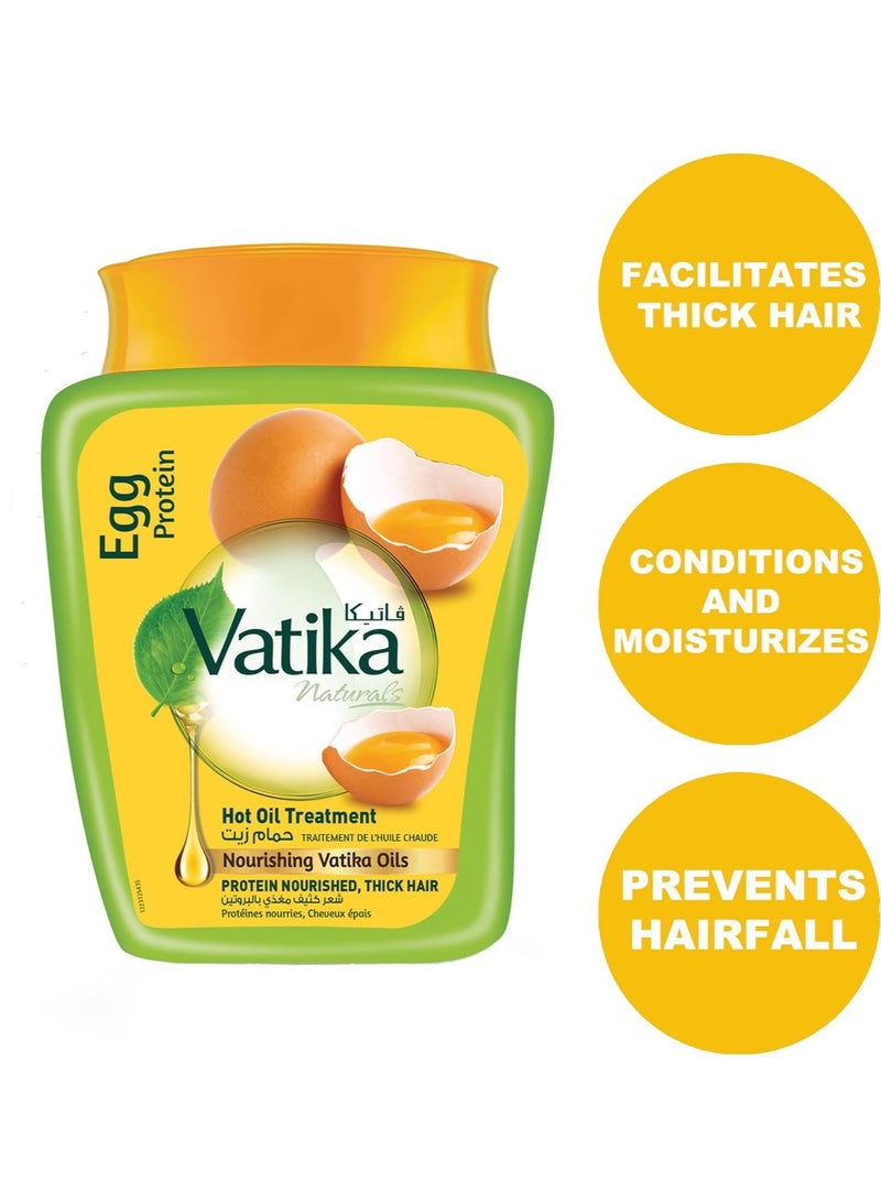 VATIKA Egg Protein Hot Oil Treatment 500g - Image 4