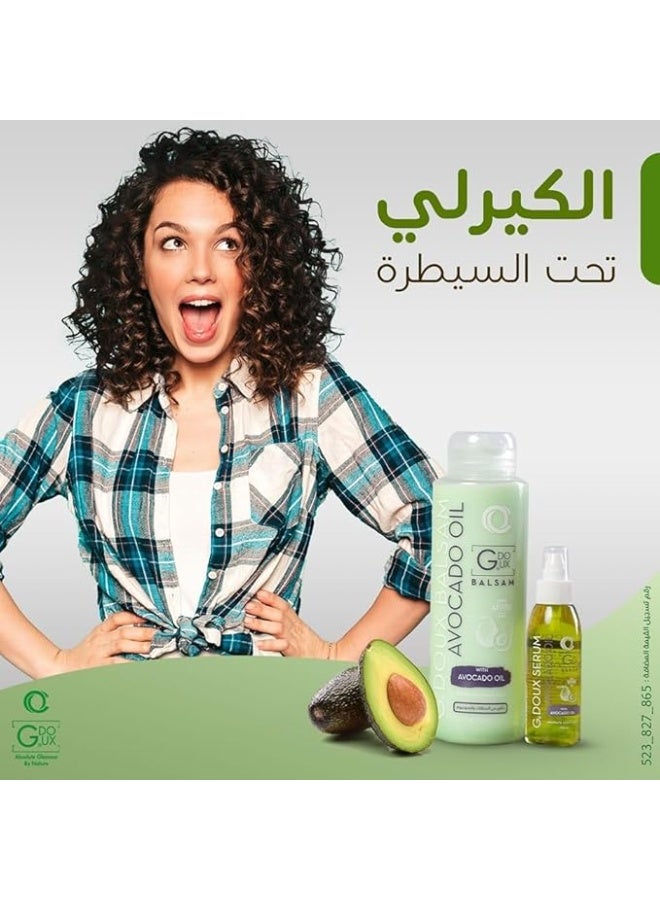 جي.دو بلسم زيت الأفوكادو والكيراتين المرطب للشعر النظيف والمصفف خالي من الكبريتات 400 مل - Image 3