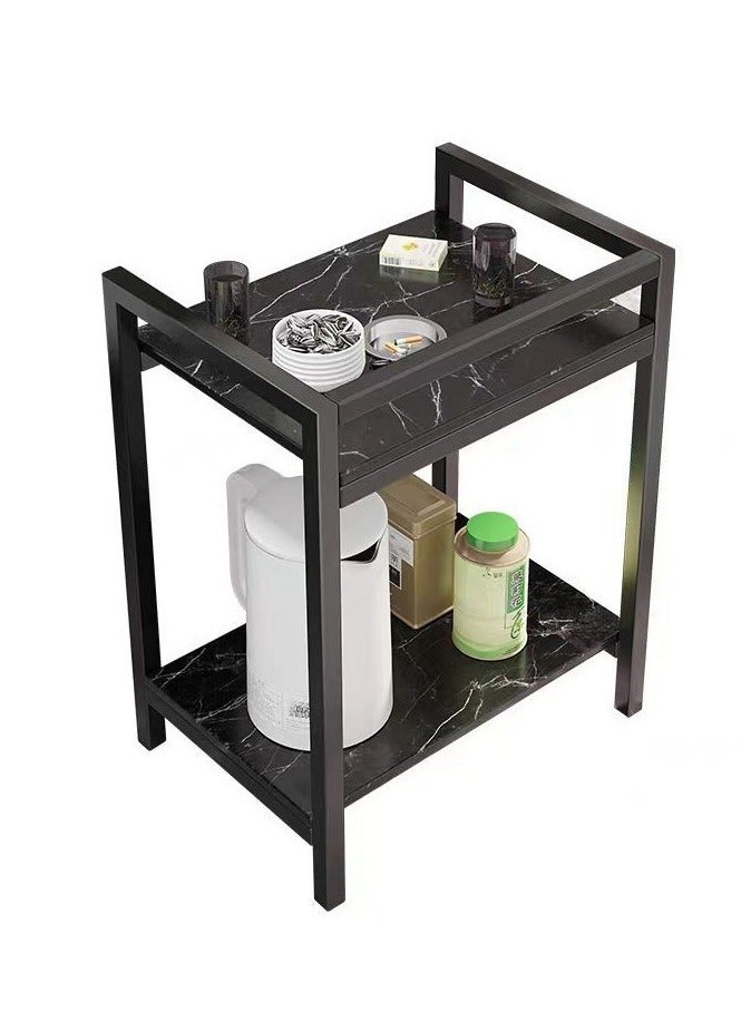 Marble Texture Coffee Table Sofa Side Table Black White Round Square Tea Table for Light Luxury Living Room Furniture - Image 3