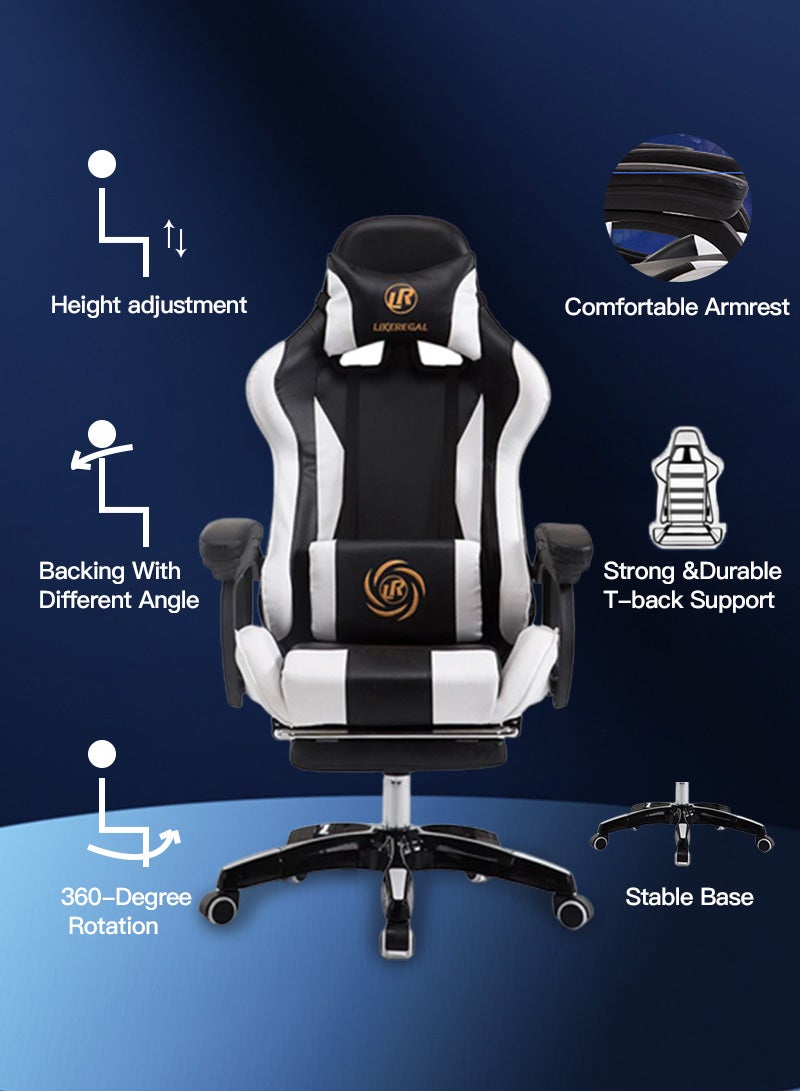LIKEREGAL Fantastic Steel Gaming Chair Grey  - Image 5