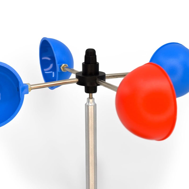 EISCO مقياس سرعة الرياح الصغير بتصميم متين ومقاوم للعوامل الجوية للاستخدام الخارجي والتعليمي - Image 5