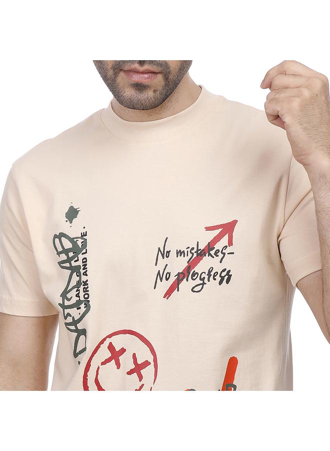 Coup Printed Single Jersey T-Shirt 2XL - Beige - 1000700 - Image 2