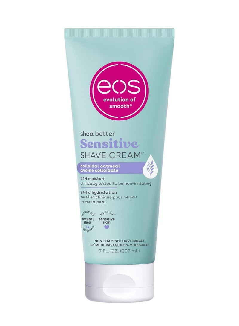 EOS كريم الحلاقة للبشرة الحساسة للنساء من eos | كريم الحلاقة والعناية بالبشرة وغسول الشوفان الغروي | ترطيب لمدة 24 ساعة | 7 أونصة سائلة، (2031521) - Image 1