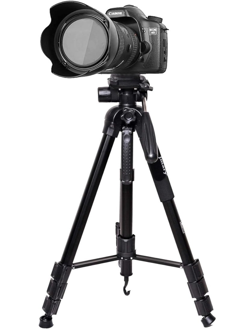 Jmary KP-2264 Professional Aluminium Tripod Monopod for All DSLR Cameras (Black) - Image 1