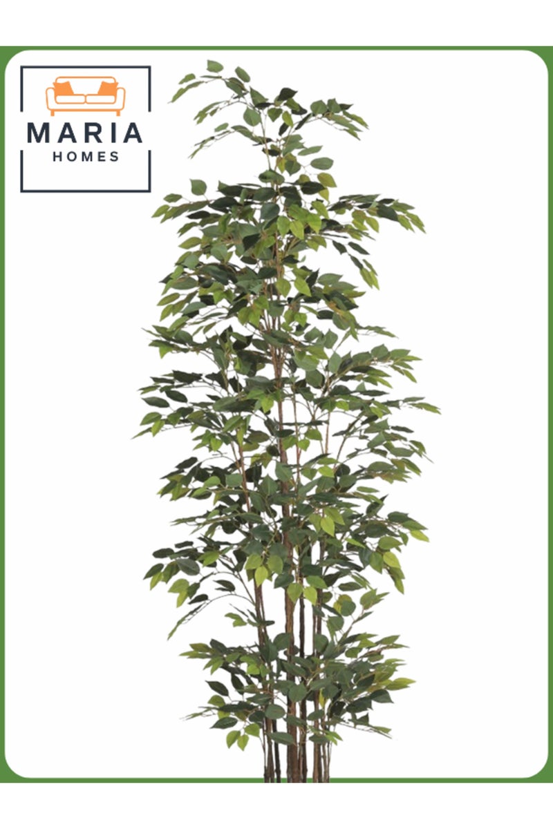 ماريا شجرة فيكس اصطناعية 265 سم - نبات داخلي طويل مزخرف في وعاء رمادي - Image 2