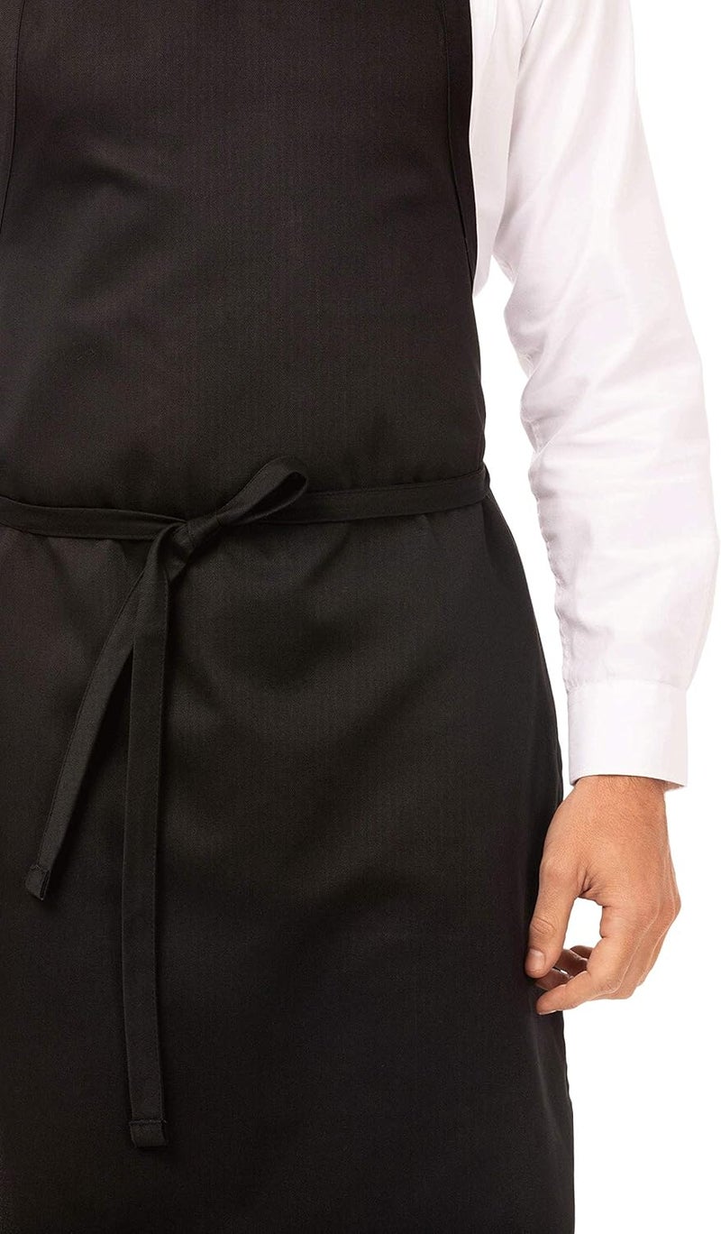 Chef Works Unisex Bib Apron without Pockets - Image 1