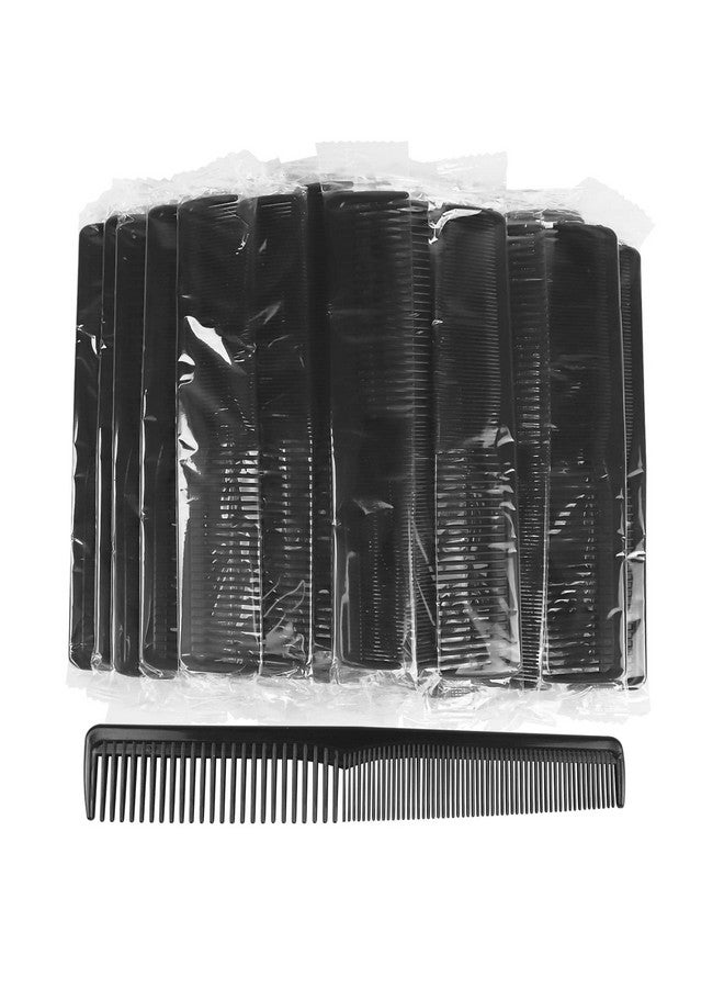 Hipruict Hair Comb, 50 Pack Disposable Combs Individually Wrapped, Sturdy Double Tooth Hair Pocket Comb, Bulk Combs for Homeless, Charity, Care Pack, Black - Image 1