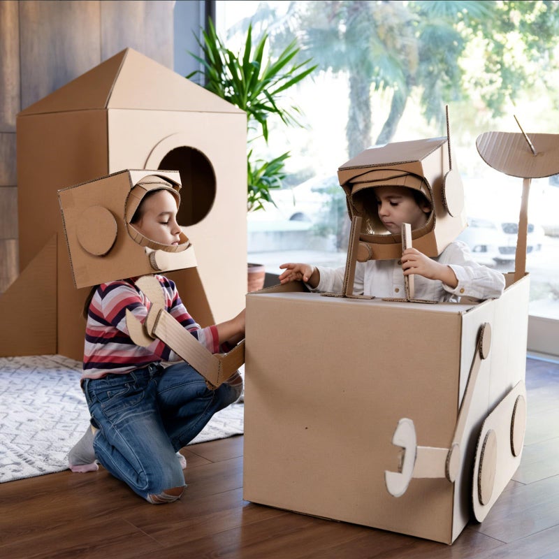Ysglory Corrugated Cardboard Roll 12 x 197 Inch Singleface Corrugated Paper Roll Heavy Duty Large Corrugated Wrap Paper Sheet for Christmas Gift Packing, Storage, Shipping, DIY - Image 2