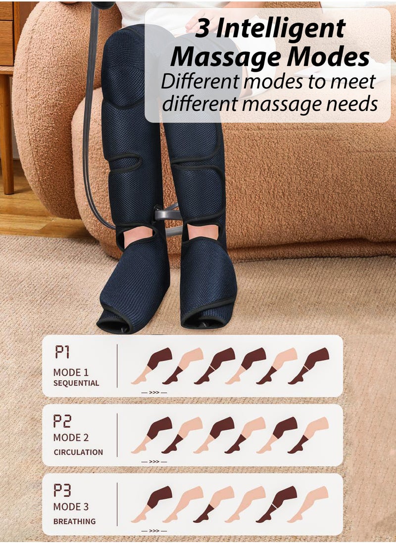 DBLEW Full Leg Calves Thigh And Foot Air Compression Massager Machine Pressure Recovery Lymphatic Drainage Therapy Calf Feet Blood Circulation Muscles And Tissue Pain Relief With Heat Rhythmic Compress  - Image 3