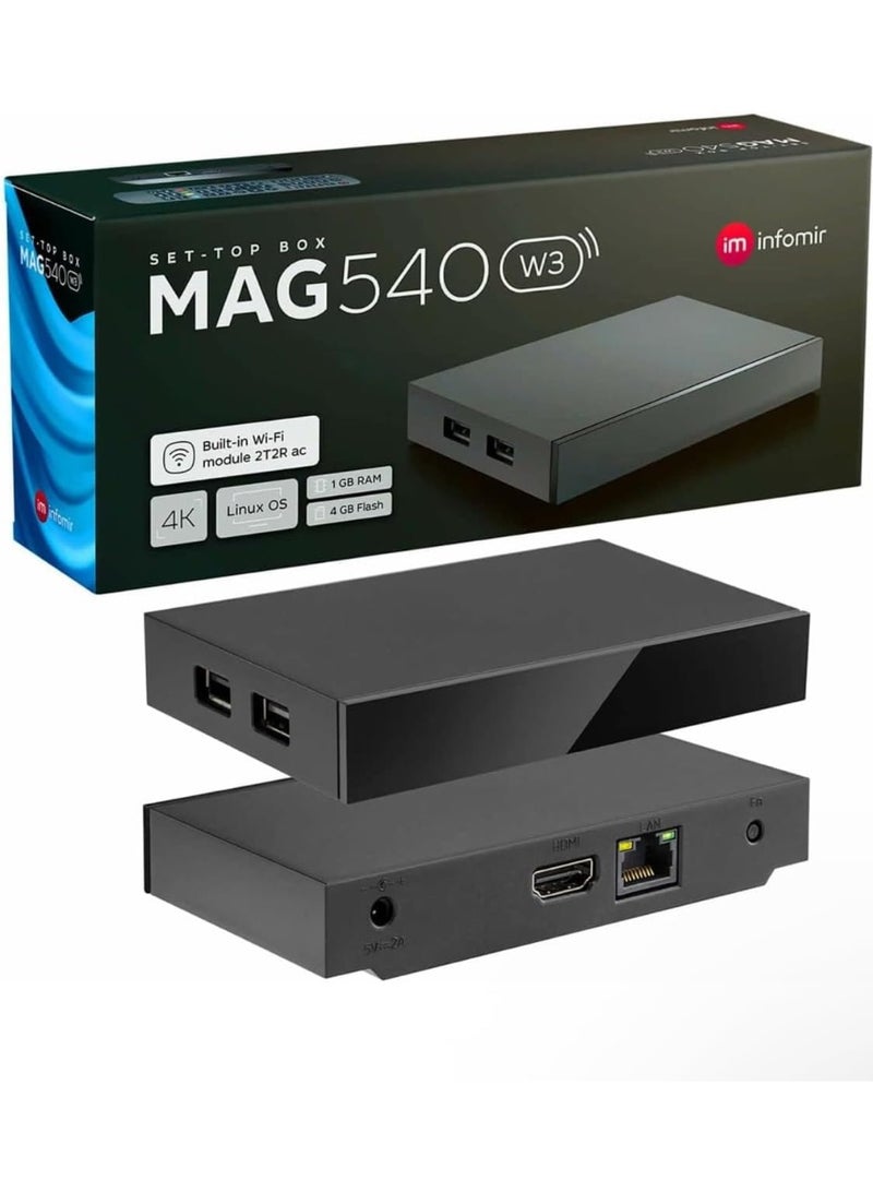 إنفومير جهاز MAG 540w3 الأصلي لتلفزيون الإنترنت 4K بنظام Linux مع واي فاي مزدوج 5G مدمج - Image 1
