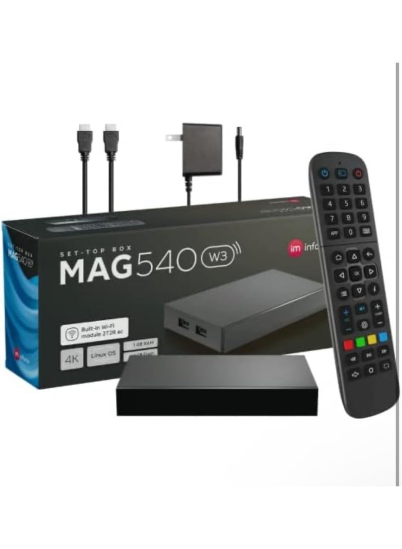 إنفومير جهاز MAG 540w3 الأصلي لتلفزيون الإنترنت 4K بنظام Linux مع واي فاي مزدوج 5G مدمج - Image 2