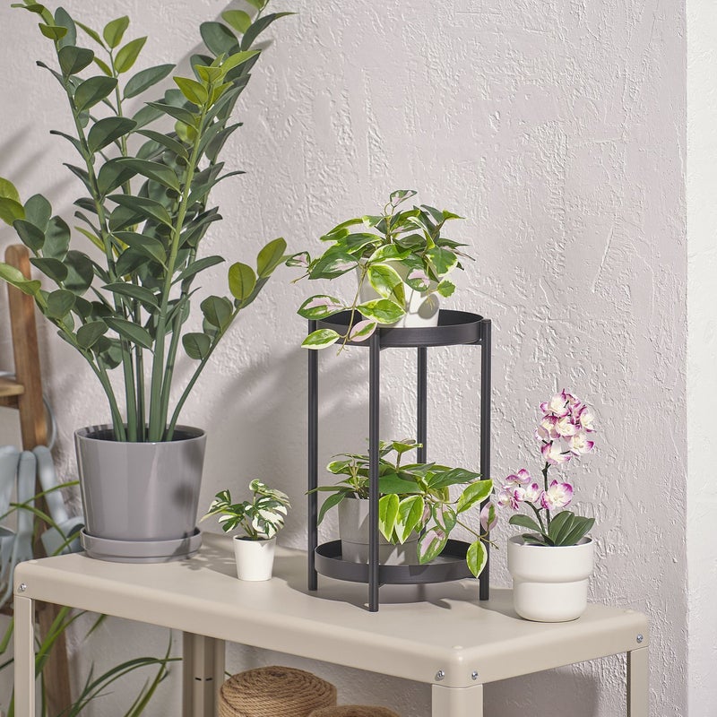 FEJKA Artificial Hanging Potted Plant, Green Foliage, 9 cm Pot, Indoor/Outdoor - Image 3