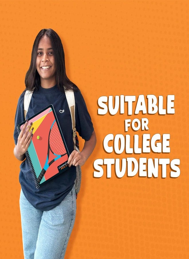 Classmate Pulse 6 Subject Spiral Notebook - Pack of 1 | Single Line | 500 Pages | A4-29.7cm x 21.0cm | Attractive Cover Designs | Soft Cover | Ideal for College Students and Professionals - Image 5