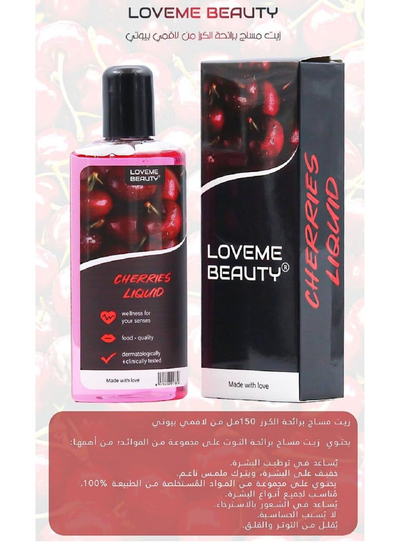 زيت تدليك قابل للتذوق برائحة الكرز150ملليلتر