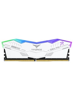 TeamGroup TeamGroup T-Force Delta RGB 16GB 6000MHz (6000MT/s) CL38 White DDR5 Desktop Gaming Memory, Metal Heatsink, ARGB Sync, ECC, XMP 3.0/EXPO, Compatible With Intel/AMD CPU, High Performance Low Latency RAM  - Image 1
