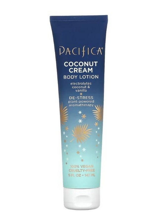 باسيفيكا Coconut Cream Body Lotion Coconut and Vanilla 5 fl oz 147 ml  - Image 1
