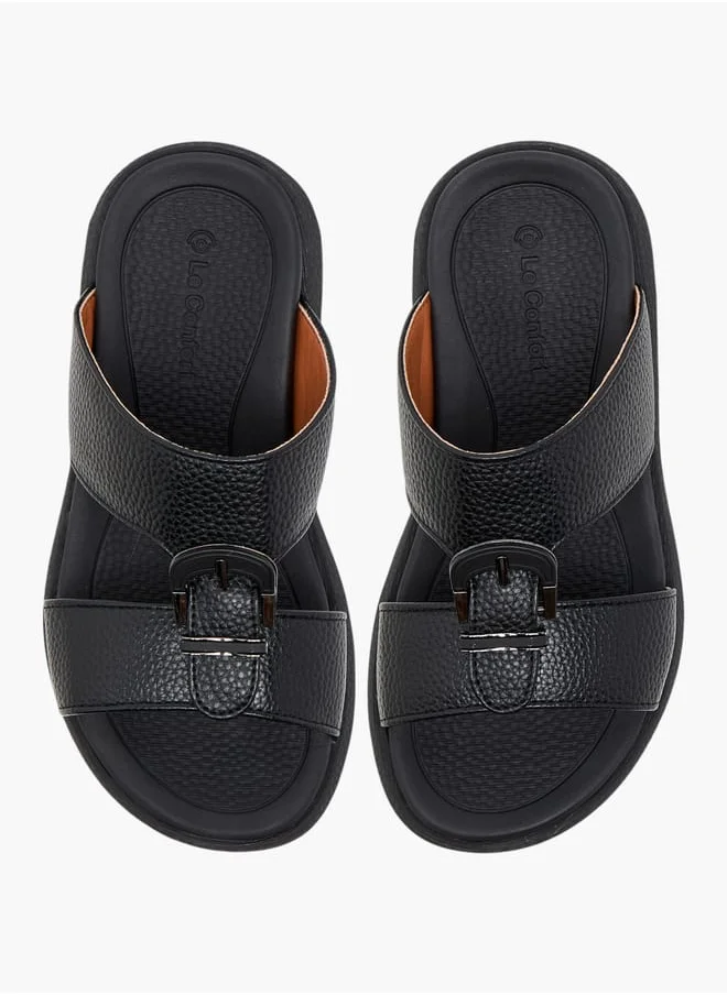 لو كونفورت Boys Textured Slip-On Arabic Sandal