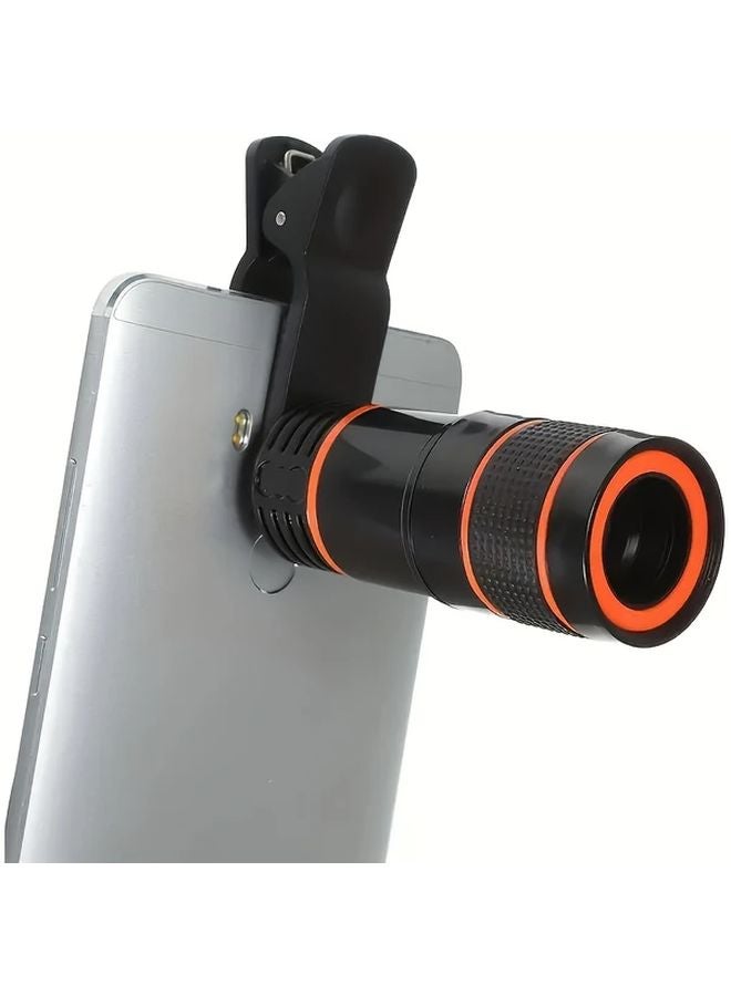 Telescope Accessories 8x Optical Zoom Lens Manual Focus Clip On For Smartphones - Image 2