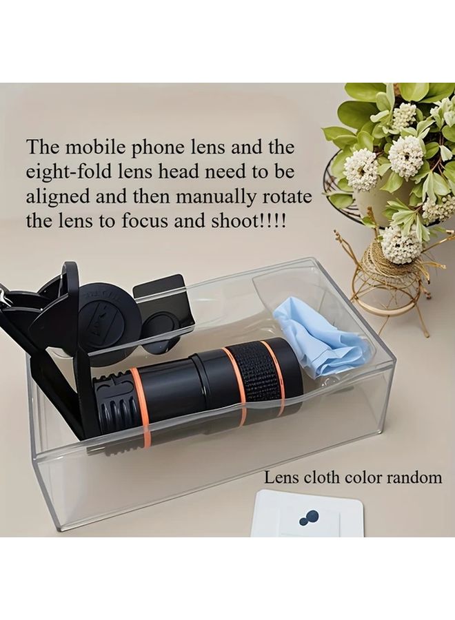 Telescope Accessories 8x Optical Zoom Lens Manual Focus Clip On For Smartphones - Image 5