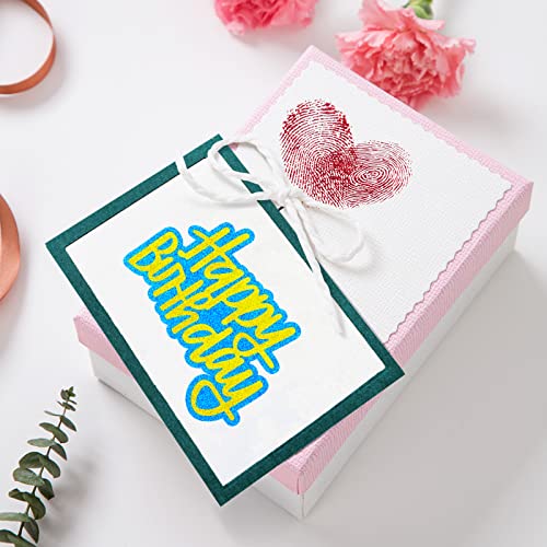 MIKIMIQI Birthday Metal Cutting Dies Stencil, MIKIMIQI DIY Craft Metal Scrapbooking Dies Cuts Handmade Happy Birthday Embossing Stencils Template for Card Scrapbooking Craft Paper Decor - Image 5