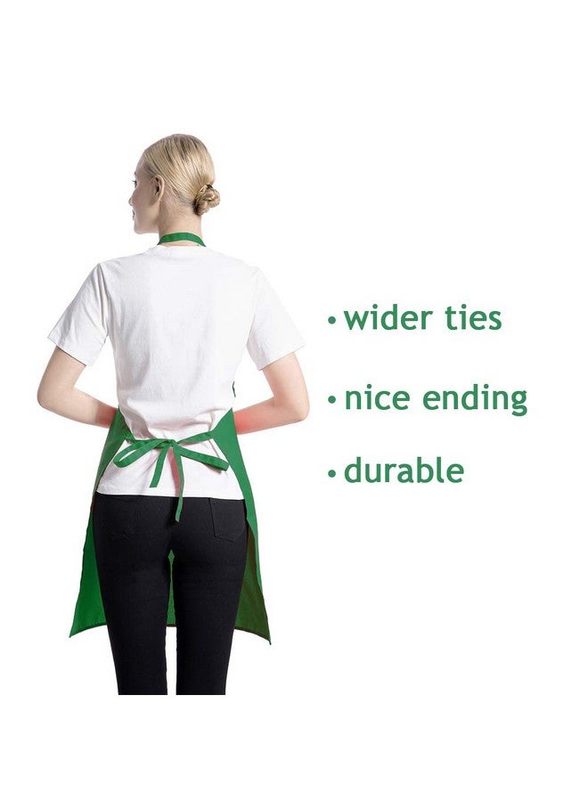 TSD STORY TSD STORY Total 15 PCS Mixed Plain Color Bib Aprons Bulk for Women Men Adult with 2 Front Pockets Chef Cooking Painting Baking(12colours,15pcs)  - Image 4