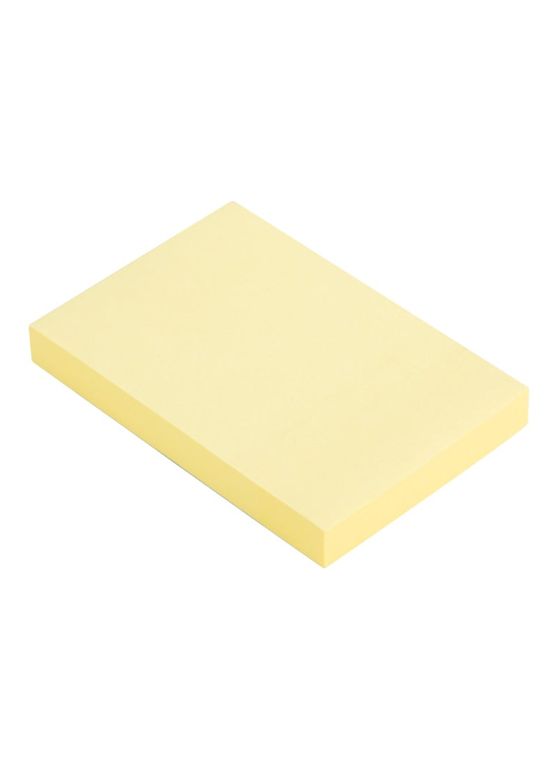 Deli ملاحظات لاصقة Deli EA00252 STICK UP قطعة واحدة، ورق 70gsm، 76×51mm، أصفر، لاصق قوي، قابل لإعادة التمركز، 100 ورقة لكل عبوة، سهل في تدوين الملاحظات ومشاركة الأفكار - Image 3