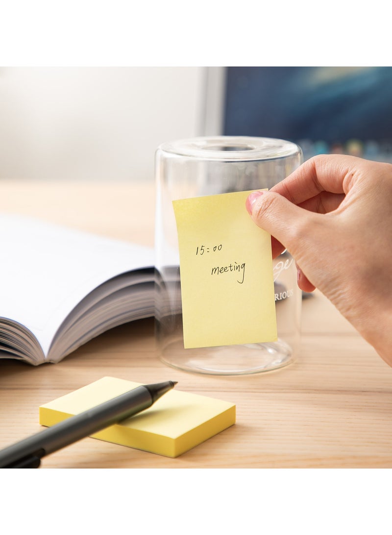 Deli ملاحظات لاصقة Deli EA00252 STICK UP قطعة واحدة، ورق 70gsm، 76×51mm، أصفر، لاصق قوي، قابل لإعادة التمركز، 100 ورقة لكل عبوة، سهل في تدوين الملاحظات ومشاركة الأفكار - Image 5