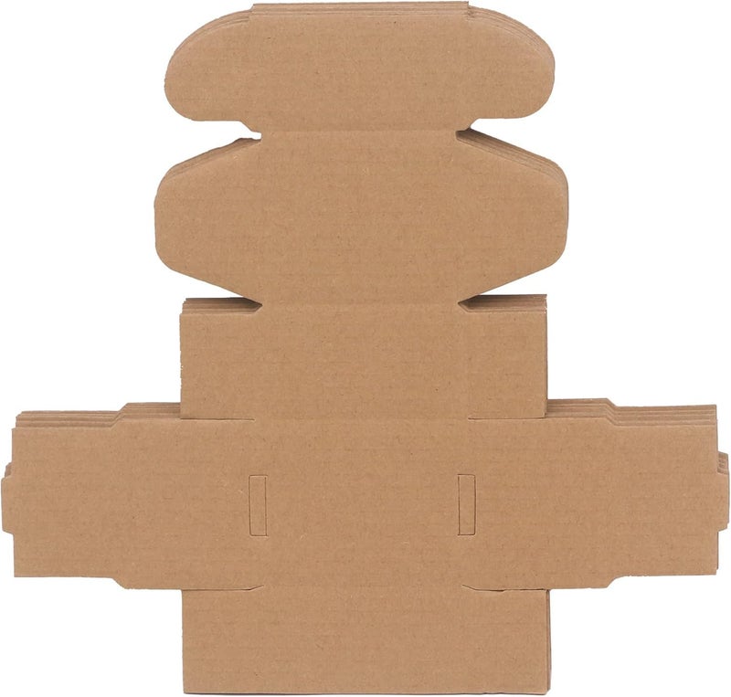 MALANI STORES Corrugated Box Packing box 5.5X3X1.5 inch auto lock mailer corrugated brown boxes - 3 ply Pack of -50 - Image 4