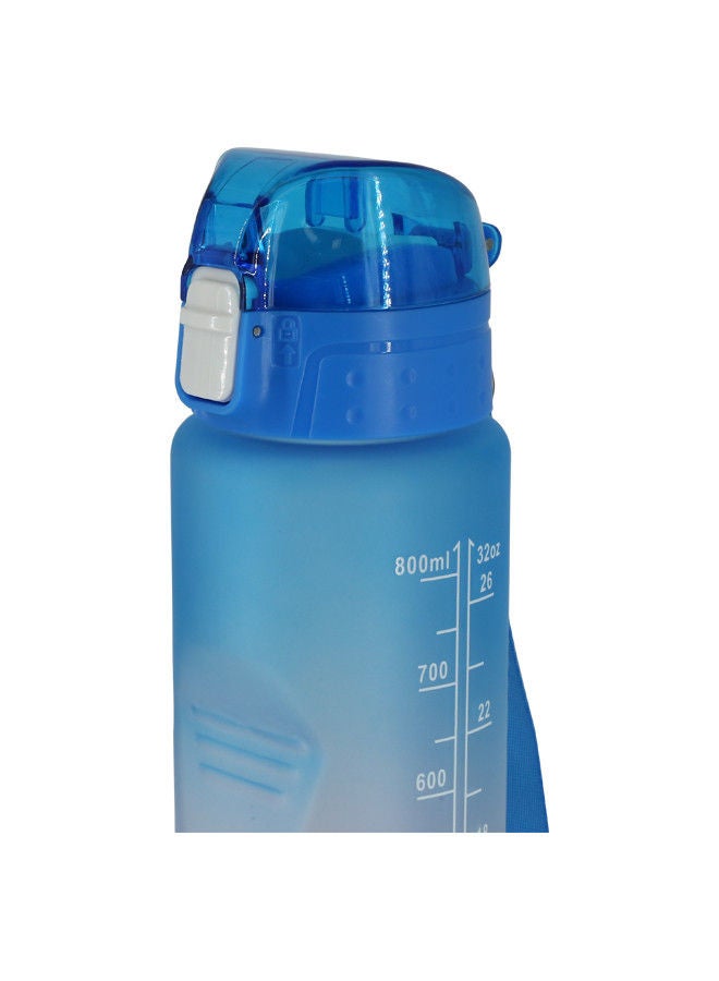 Water Bottle 800 ml with Time Marker Straw Strainer | BPA Free | Fitness Gym Outdoor Sports - Image 3
