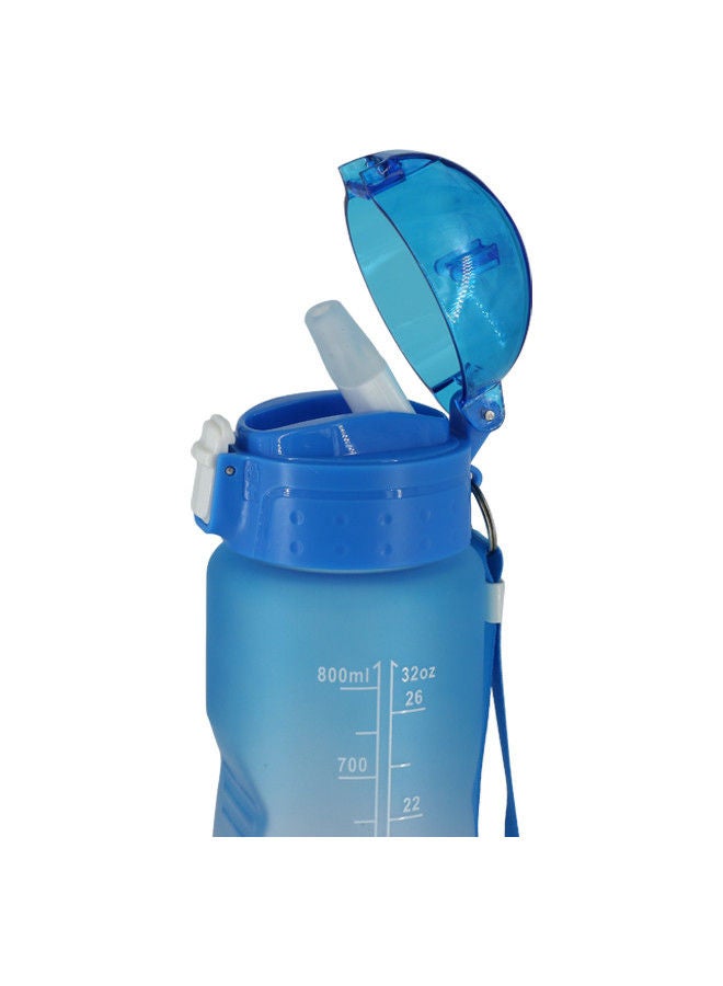 Water Bottle 800 ml with Time Marker Straw Strainer | BPA Free | Fitness Gym Outdoor Sports - Image 4