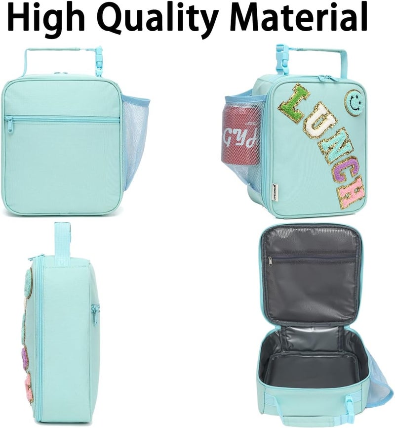 GYEUKHAM Insulated Lunch Bag for Women girl Teen large Insulated Lunch Bag,Kids Lunch Bag,Large Reusable Cute Cooler Bag for School Work Picnic,Baby Green - Image 5