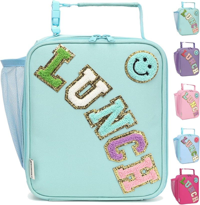 GYEUKHAM Insulated Lunch Bag for Women girl Teen large Insulated Lunch Bag,Kids Lunch Bag,Large Reusable Cute Cooler Bag for School Work Picnic,Baby Green - Image 1