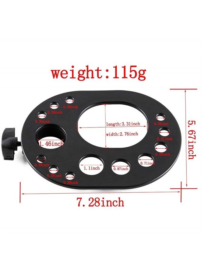 AliLeader Wig Tray for Tripod Caddy Tray for Wig Stand Adjustable Multifunctional Tray for Hairdressing (Black) - Image 5