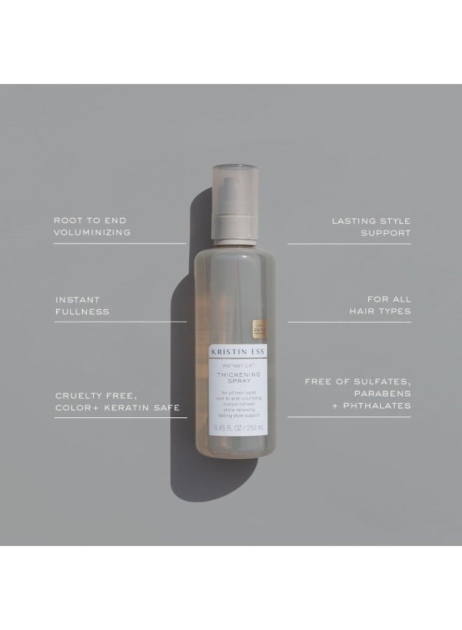 Kristin Ess Kristin Ess Hair Instant Lift Thickening Spray for Volume + Fullness on Fine Hair, Shine Renewing, Style Support, Sulfate and Paraben Free, 8.45 fl. oz. - Image 3