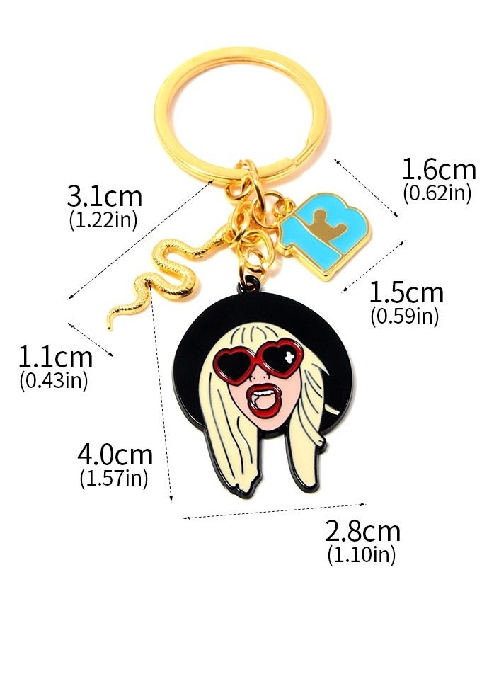 Paraphrase Taylor Swift Themed Keychain for Bag, Backpacks, Purse, House & Car Keys, Decorative Charm | 13 - Image 2
