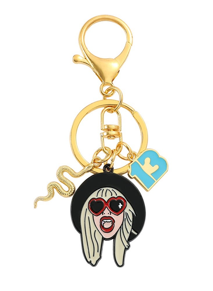 Paraphrase Taylor Swift Themed Keychain for Bag, Backpacks, Purse, House & Car Keys, Decorative Charm | 13 - Image 1