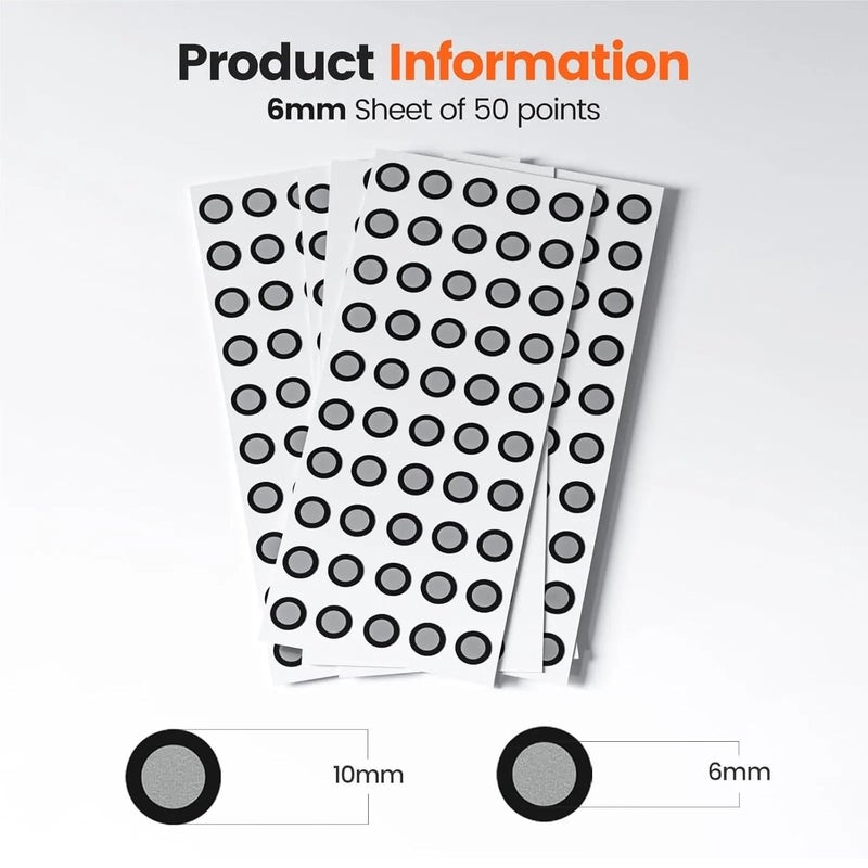 3D Scanner, 12pcs 3D Scan Marker Sticker with Dynamic Reflective,for Precise Optical Tracking - Image 2