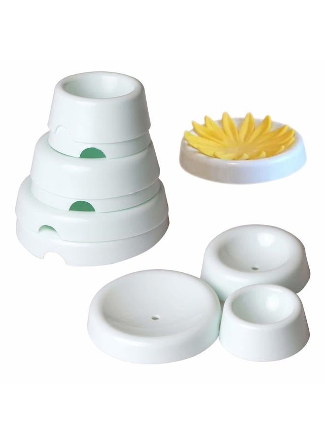 EORTA Set of 12 Fondant Forming Cups Button Shaped Drying Holder Sugar Flower Fondant Gumpaste Chocolate Forming Shaping Mold Cake Decorating Tools for DIY Craft Cake Art, White - Image 1
