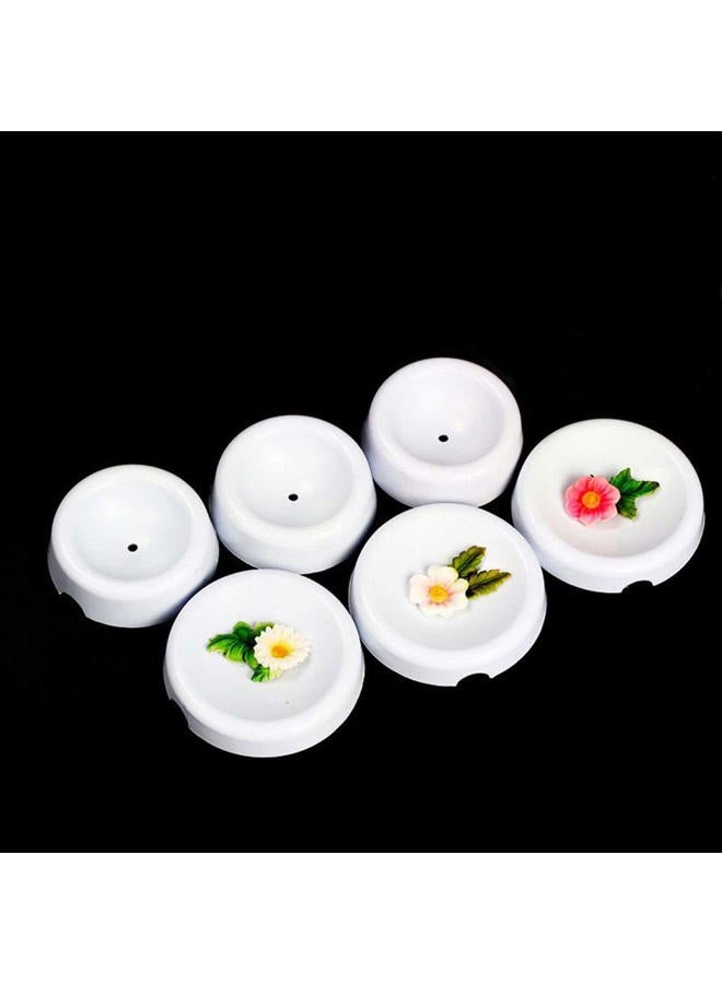 EORTA Set of 12 Fondant Forming Cups Button Shaped Drying Holder Sugar Flower Fondant Gumpaste Chocolate Forming Shaping Mold Cake Decorating Tools for DIY Craft Cake Art, White - Image 4