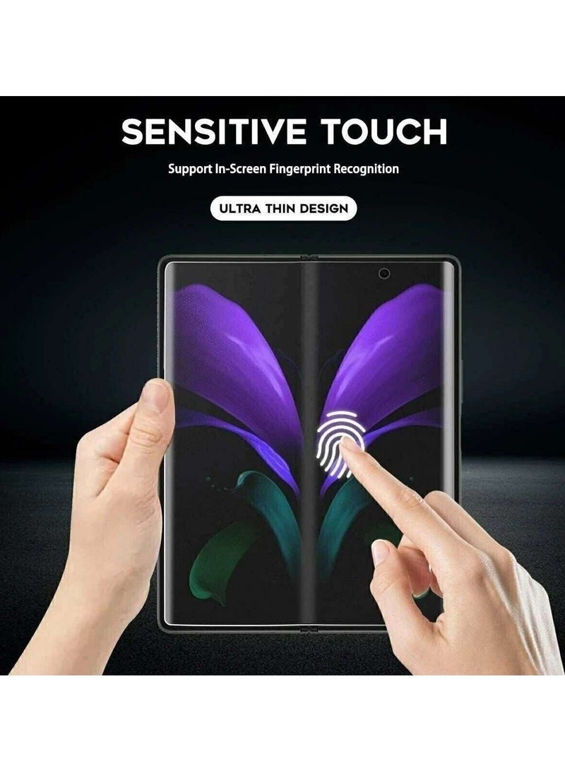 DUSALA 3 In 1 Screen Protector for Galaxy Z FOLD 2 Screen Protector film, Soft HD Clear Anti-Scratch Bubble-Free Full Coverage Screen front & back Protector Film for Galaxy Z FOLD 2 - Image 2