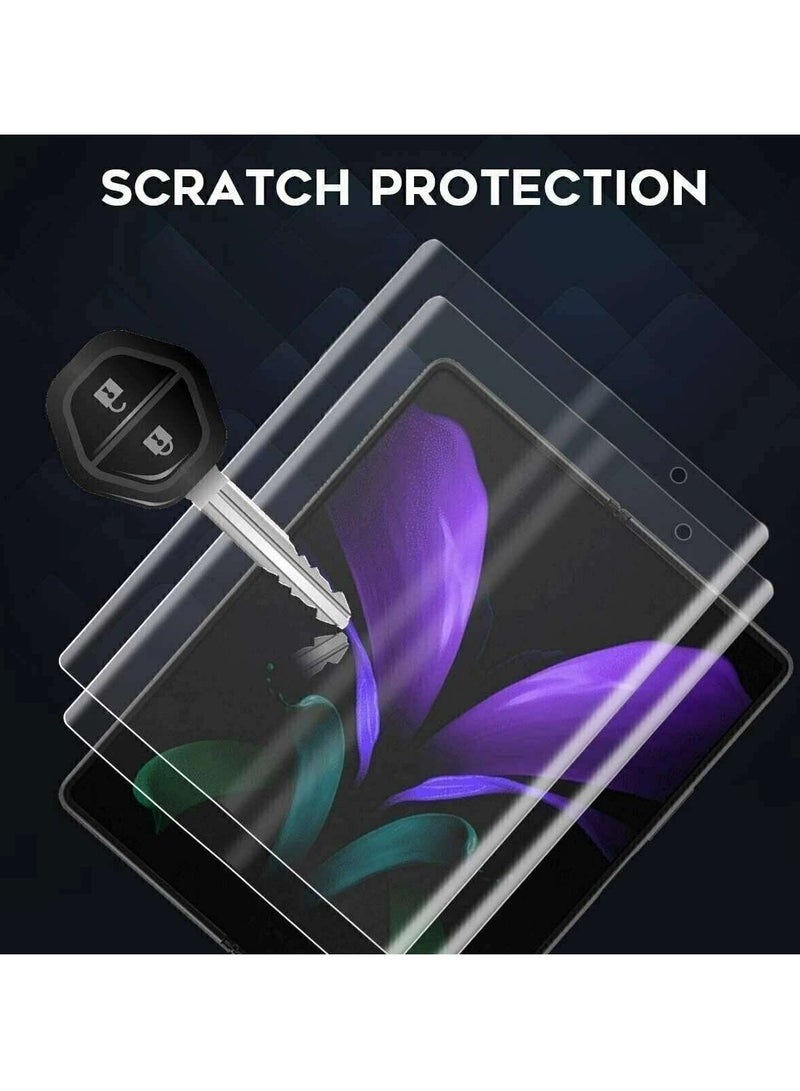 DUSALA 3 In 1 Screen Protector for Galaxy Z FOLD 2 Screen Protector film, Soft HD Clear Anti-Scratch Bubble-Free Full Coverage Screen front & back Protector Film for Galaxy Z FOLD 2 - Image 4