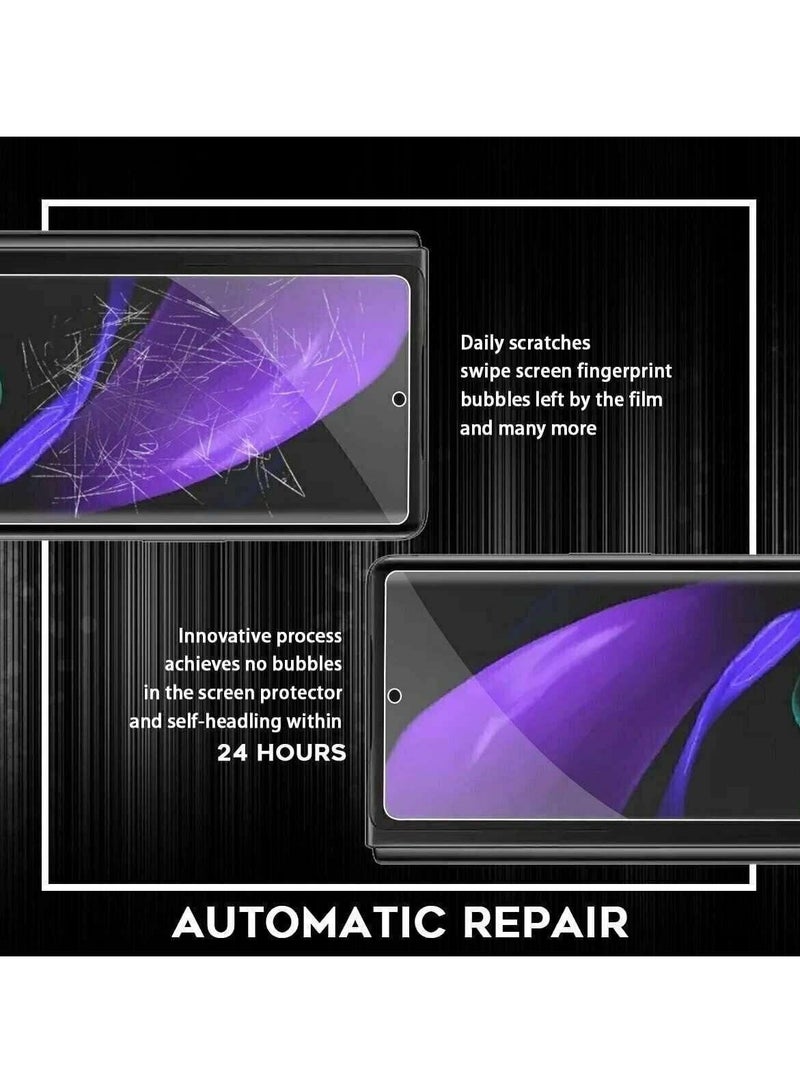 DUSALA 3 In 1 Screen Protector for Galaxy Z FOLD 2 Screen Protector film, Soft HD Clear Anti-Scratch Bubble-Free Full Coverage Screen front & back Protector Film for Galaxy Z FOLD 2 - Image 5