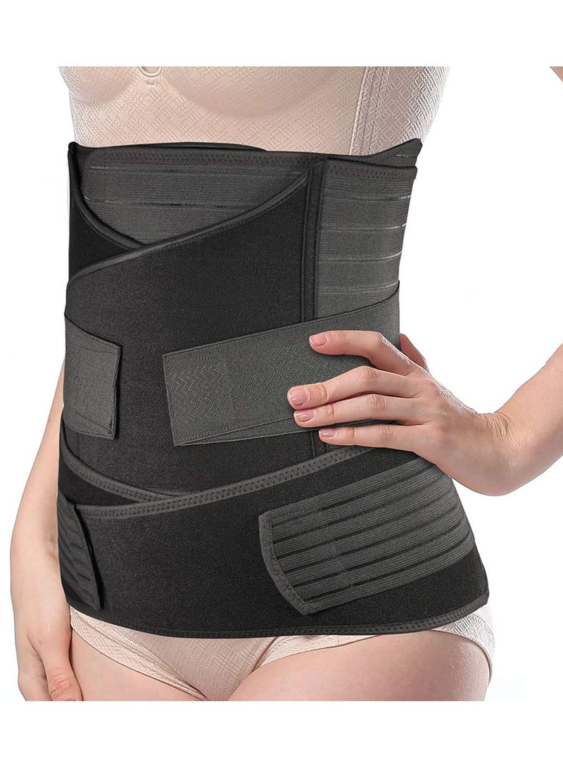 Kimaya 3-in-1 Postpartum Belly Support Wrap, Maternity & Postnatal Recovery Belt | Waist Slimming Body Shaper & Tummy Control Band for Women (XXXL) - Image 1