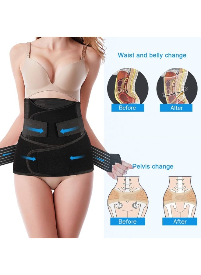 Kimaya 3-in-1 Postpartum Belly Support Wrap, Maternity & Postnatal Recovery Belt | Waist Slimming Body Shaper & Tummy Control Band for Women (XXXL) - Image 4