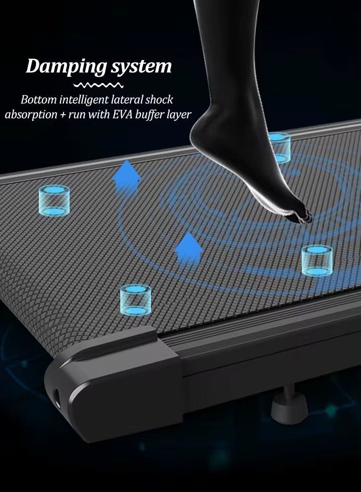 RH Foldable blue treadmill for home use max load weight 120 kg with speed 1-8 km per hour easy to use with smart screen and protection pad - Image 3