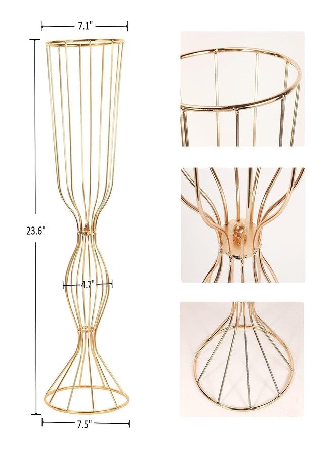 Lovecat Wedding Centerpieces Display Stand - 2 Pcs 23.6in/60cm Tall Flower Holder Artificial Arrangement Flower Stand Vases,Wedding,Anniversary,Events,Home Decor - Image 5