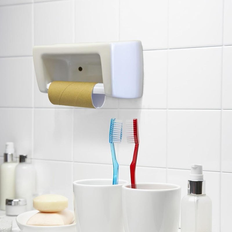 jojofuny 10pcs Toilet Paper Holder Spindle – Durable Plastic Spring Loaded Roller Toilet Tissue Holder Rod Insert Shaft for Bathroom, Office & Home Use – Easy Install, Flexible Fit - Image 4