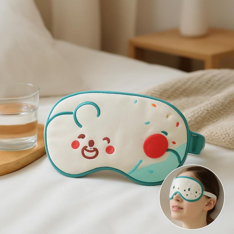 Fitto Night Blindfold Mask - Breathable and Soft Eye Mask for Comfortable Sleep, Green - Image 3